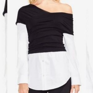 Vince Camuto Wrap Front One-Shoulder